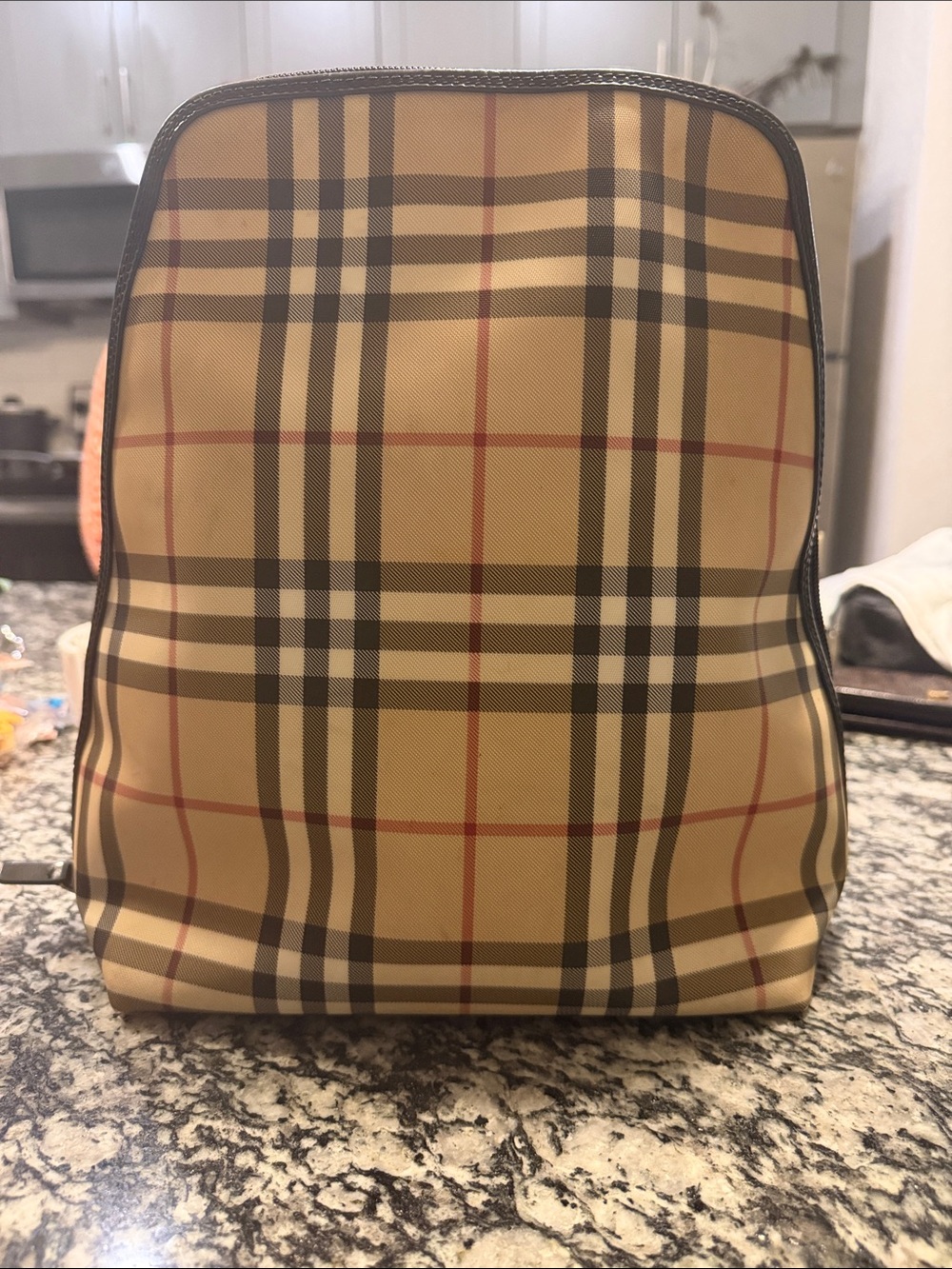 Classic Tan Plaid Men’s Travel Pouch